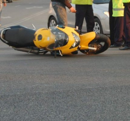 Motociclist accidentat lângă Tribunalul Constanţa